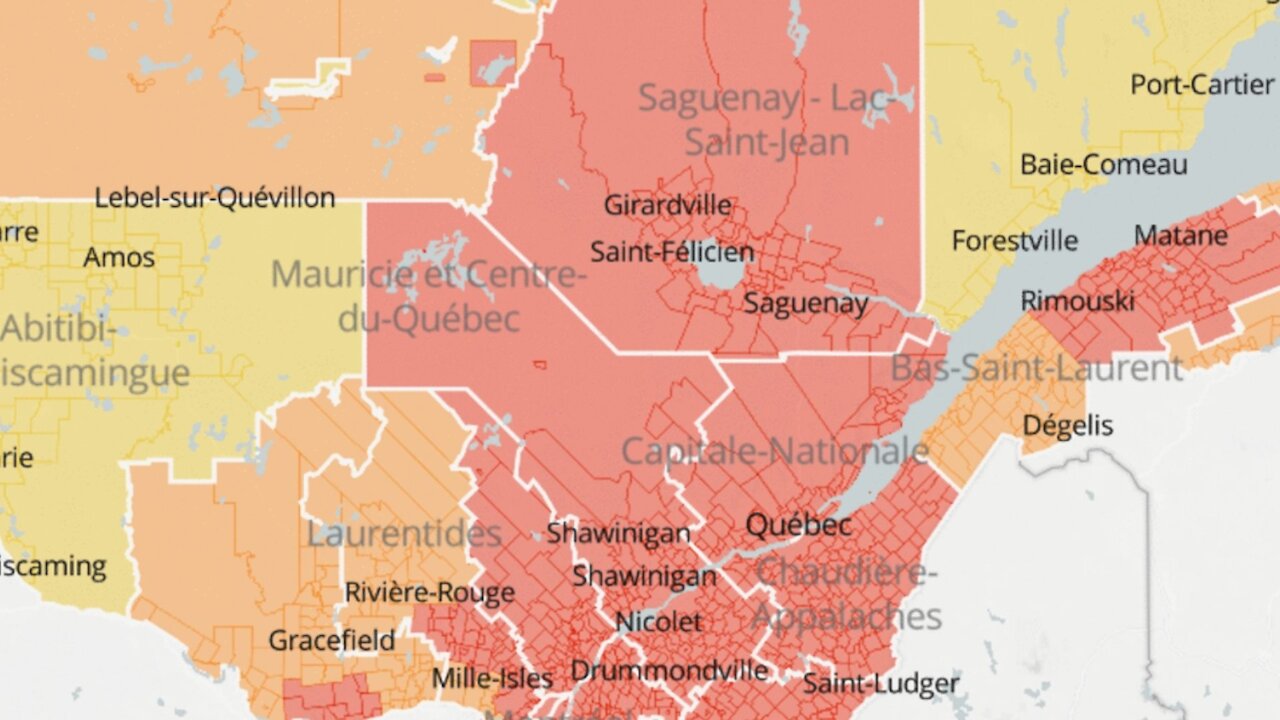 Ces villes des Laurentides passent en zone rouge et voici quand les fermetures auront lieu