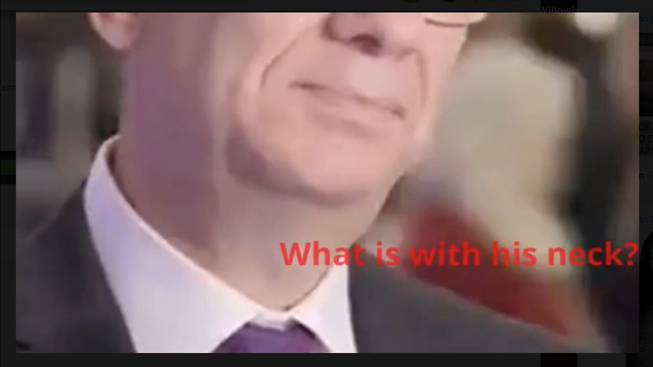 LOOK HIS NECK - ALBERT BOURLA CEO OF PFIZER - IS HE A SHAPESHIFTER REPTILIAN ?