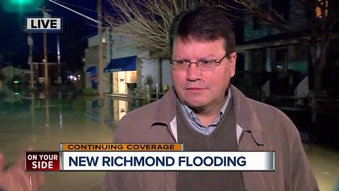 New Richmond City Manager Greg Roberts speaks about flooding