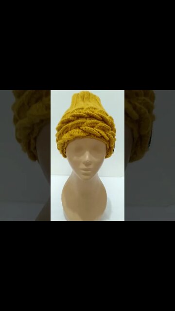 A Crochet Braided Hat #shorts