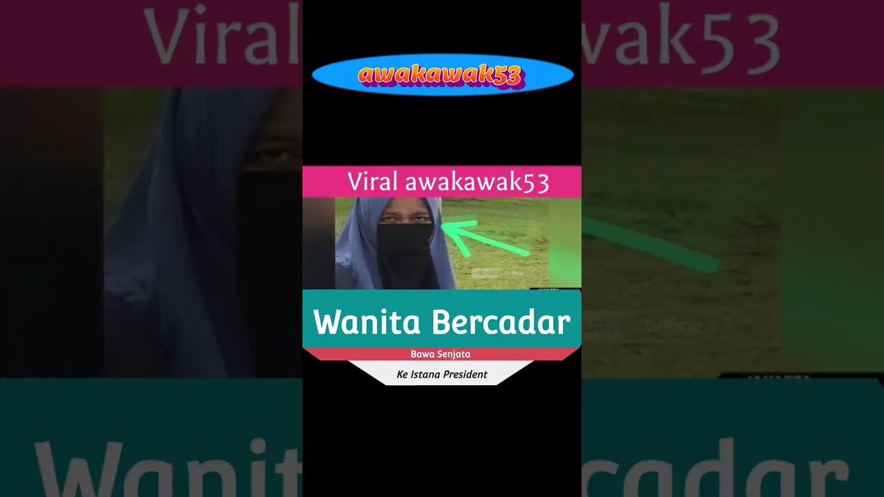 #viralvideo wanita #bercadar bawa #senjata ke #istanapresiden