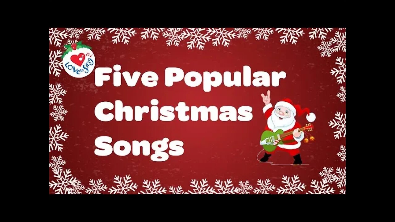 5 Popular Christmas Songs and Carols with Lyrics | Best Christmas Music Playlist