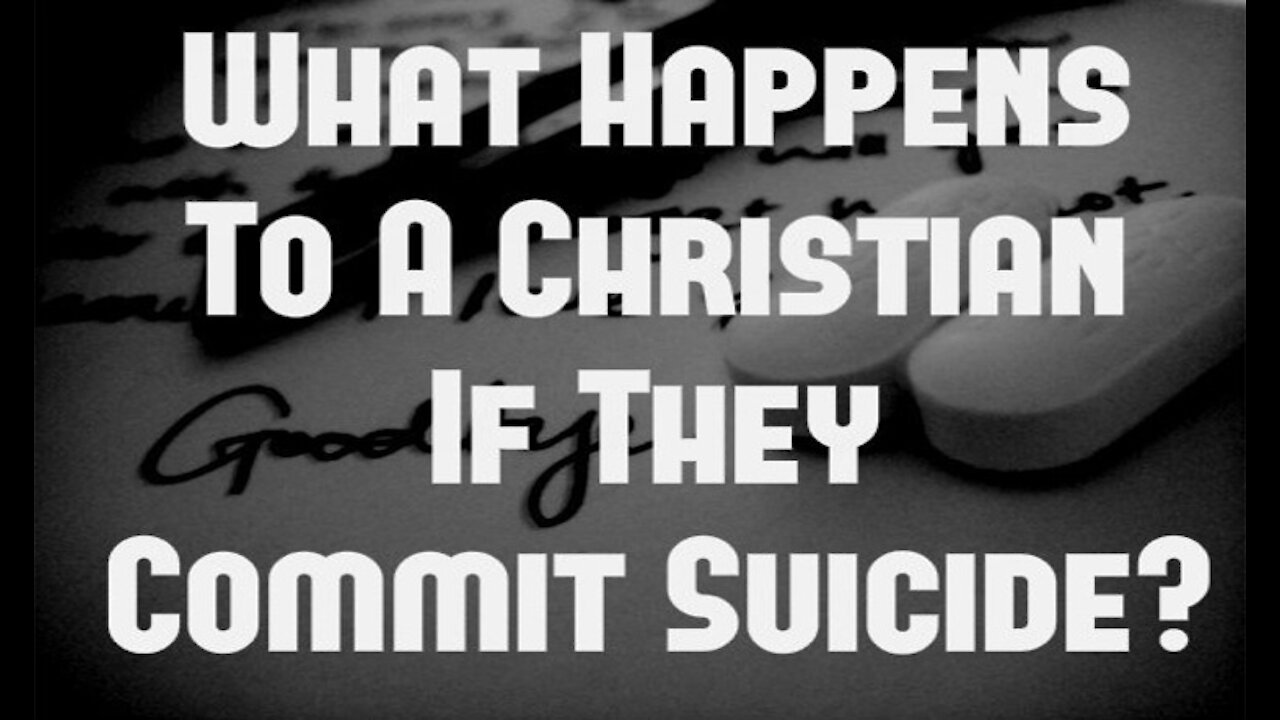 Christians and Suicide