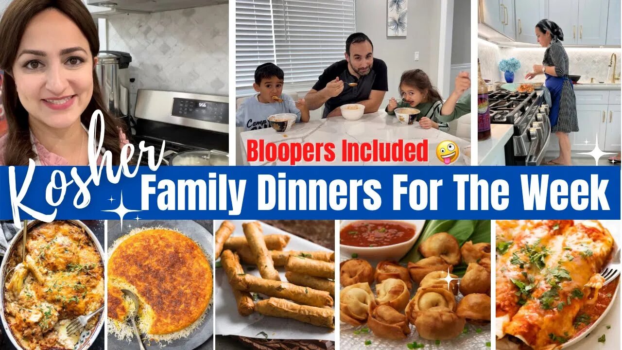 Family Dinners A Week Of Meals What We Eat In A Week Kosher Orthodox Jewish Sonya's Prep