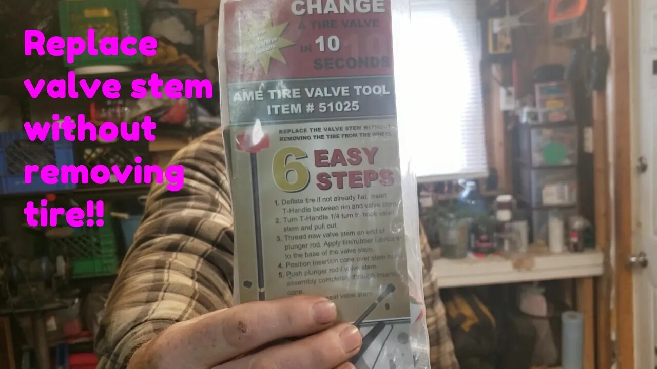 How to replace tire valve stem without breaking the bead. Or removing tire #valve #diy #how