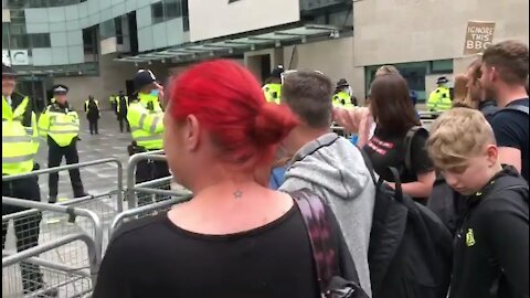 Massive protest at BBC News!! 05/15/21