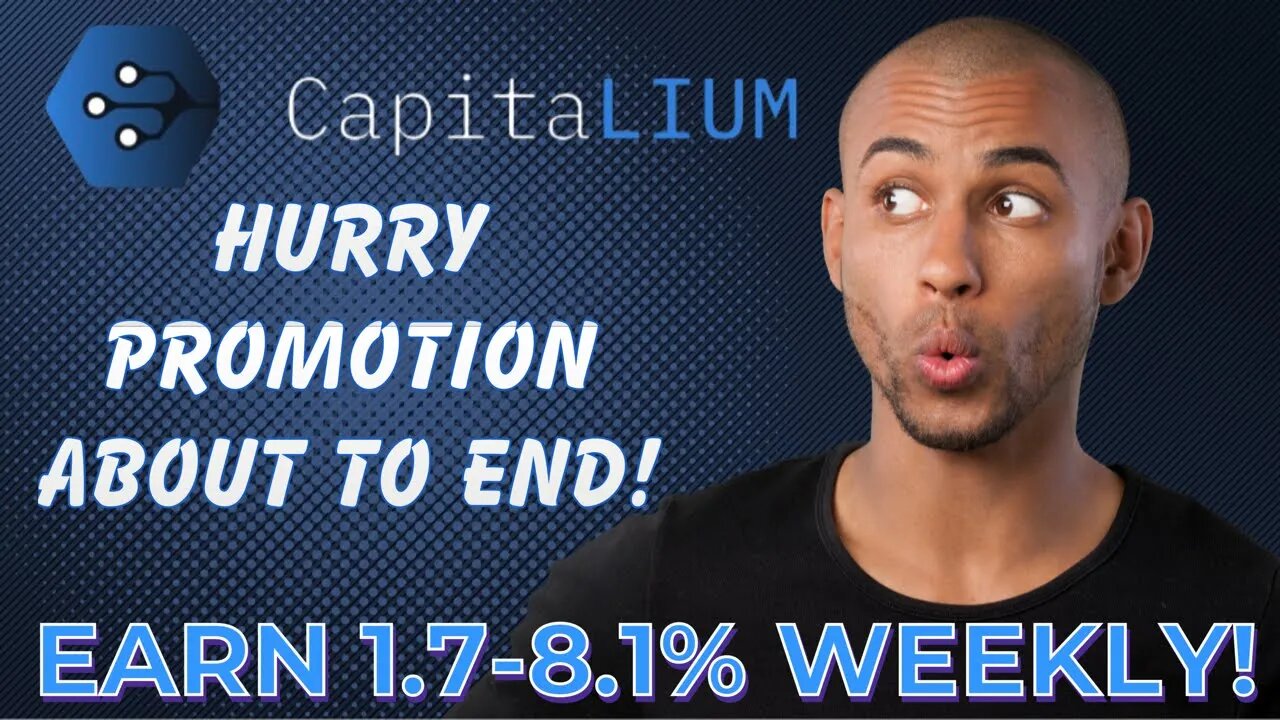 CAPITALIUM | NEW PLATFORM! EARN 1.7% -8.1% WEEKLY. PROMO ENDING SOON! #artificialintelligence #defi