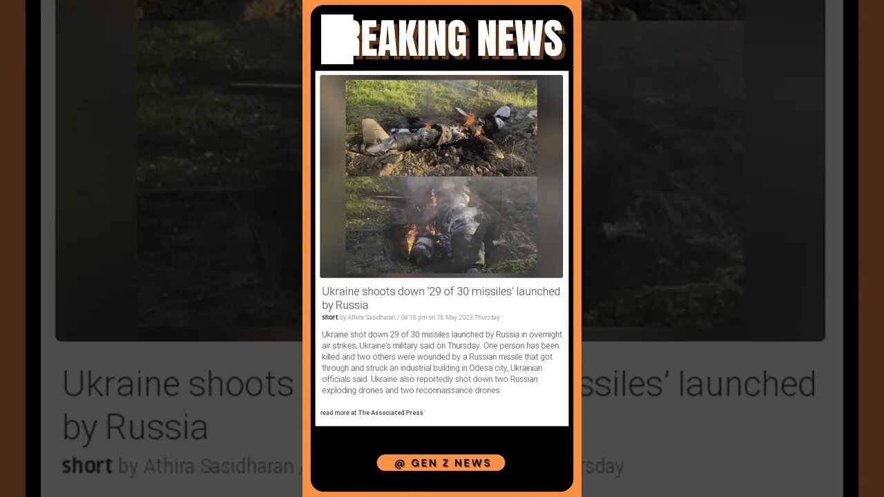 Sensational News | Ukraine Fights Back: 29 of 30 Missiles Destroyed, 1 Casualty