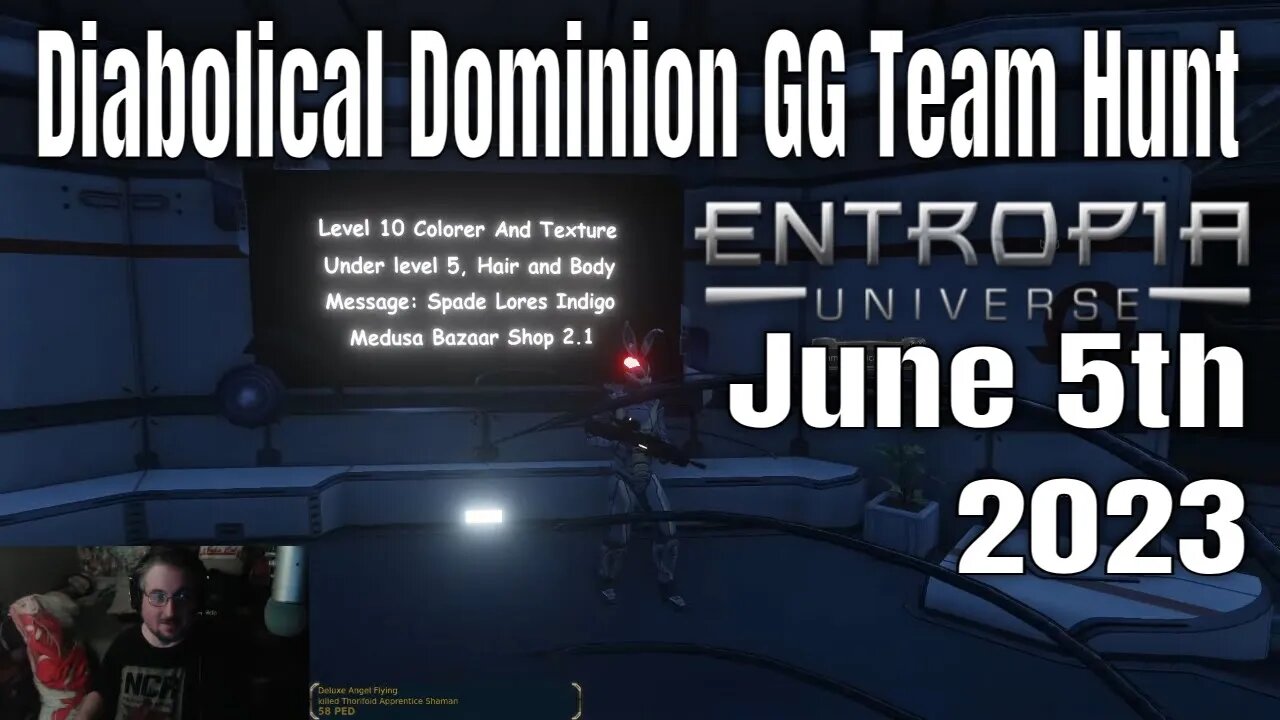 Entropia Universe Diabolical Dominion Gold Grinder Team Hunt June 5th 2023