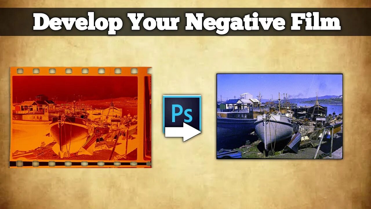 Develop Negative Film in Photoshop | Convert Negative to Digital Photo | digital photo