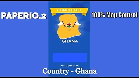 Paper.io 2 Mobile Gaming Video #27 || Map Control: 100.00% || Ghana