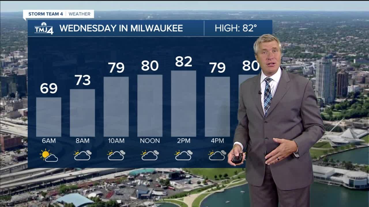 Wednesday stays humid with another chance for rain
