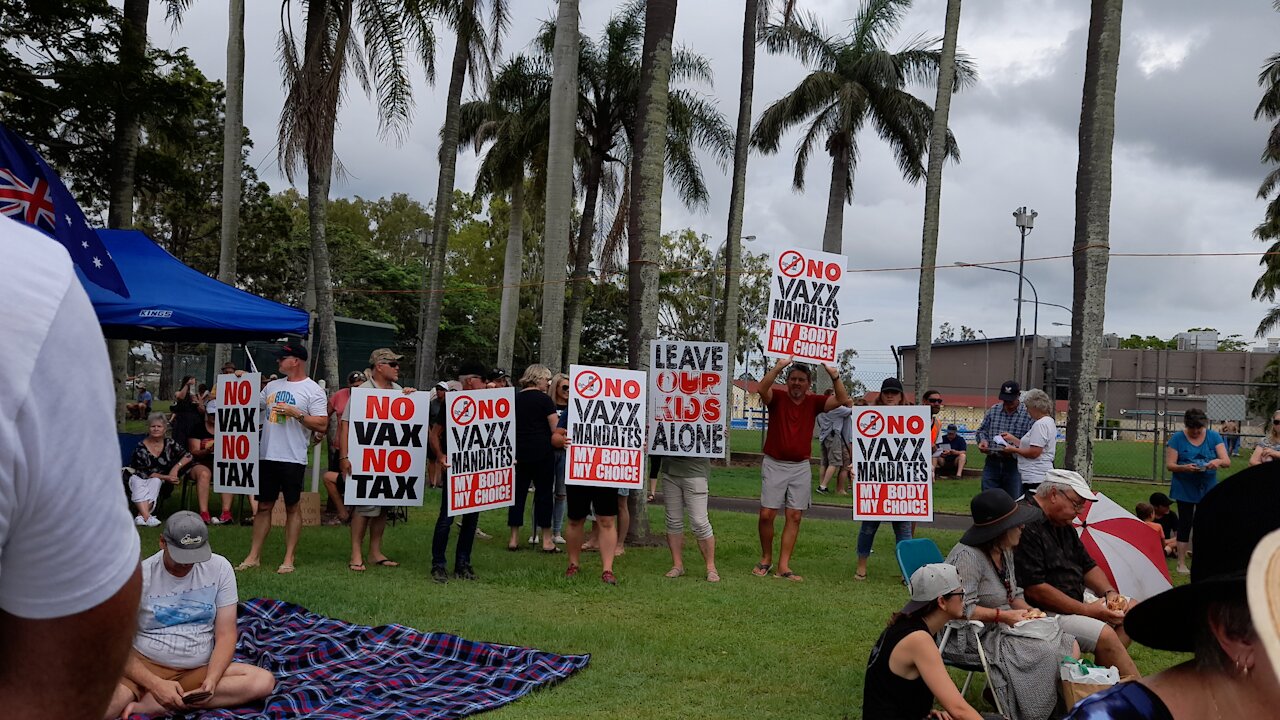 FREEDOM march at Bundaberg on Saturday 27-11-21.