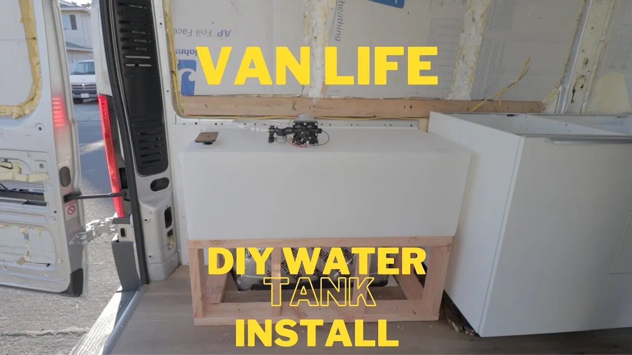 DIY Water Storage for VANLIFE | Van Life build | StephenShreds