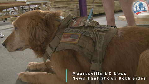 May 16 - James who served in Iraq talks about a his service dog Pokey - Statesville NC