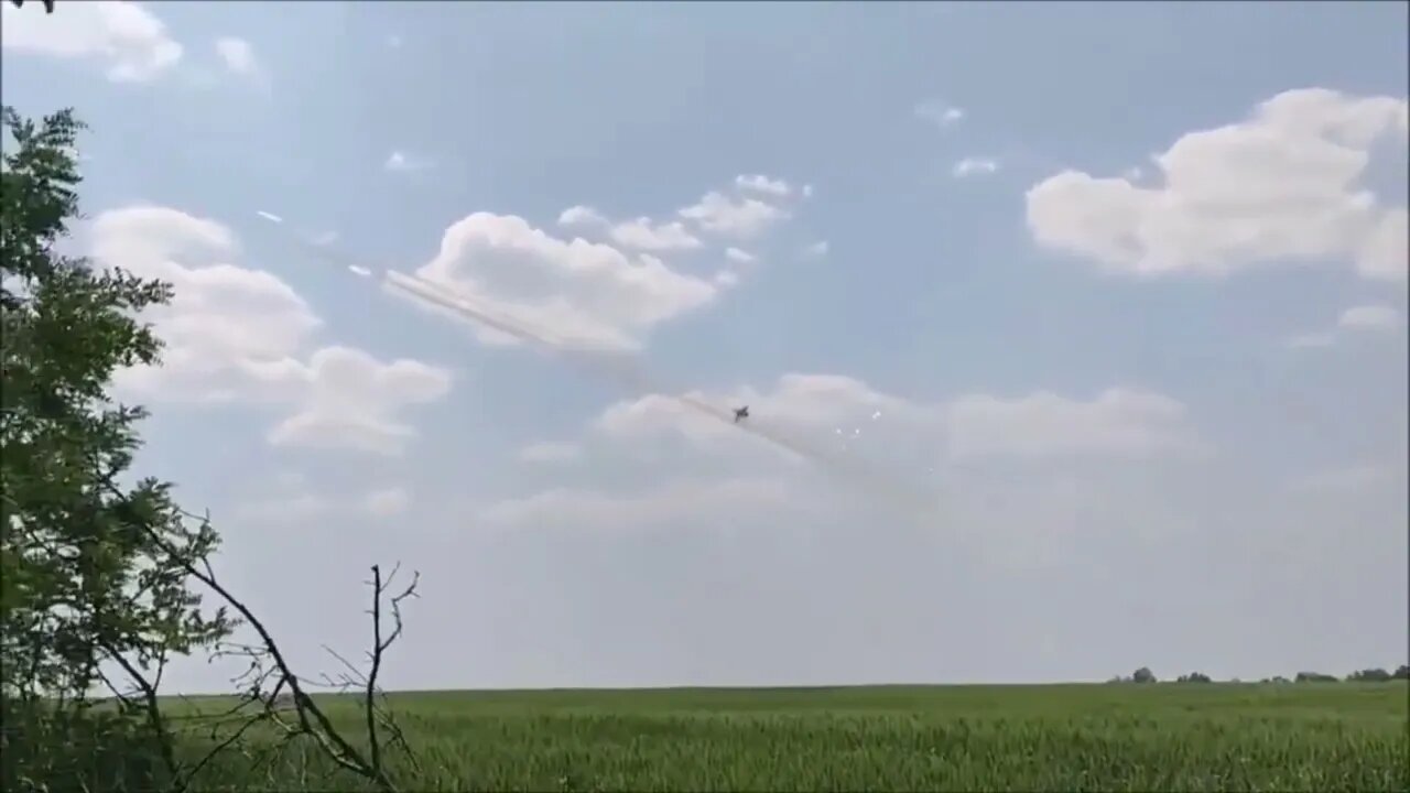 Russian Su 25 flying over The Southern Steppes