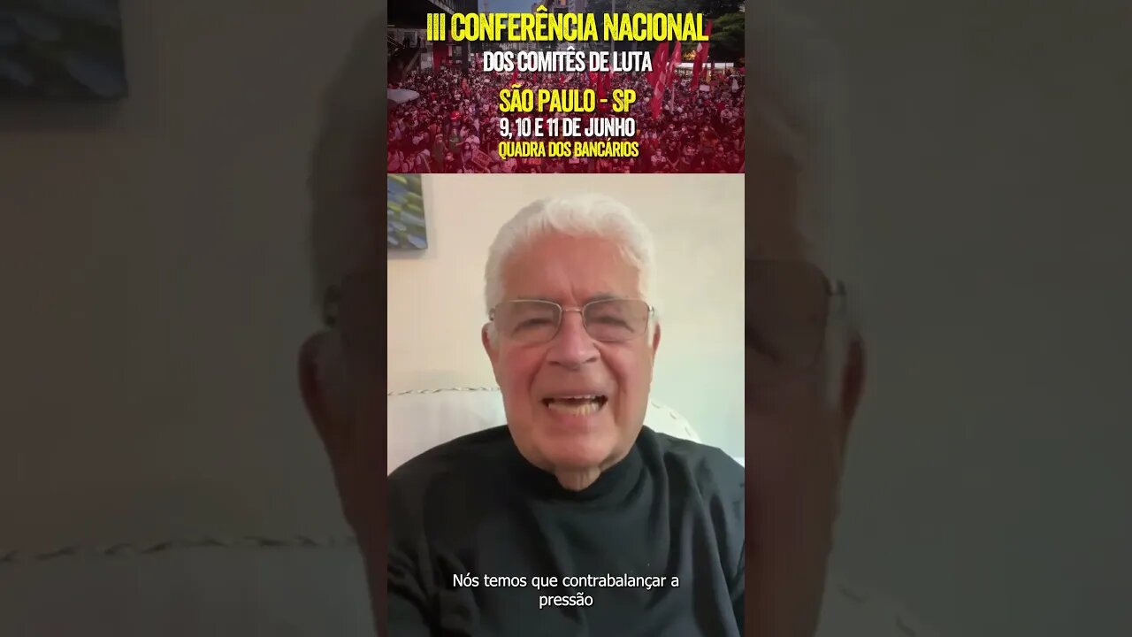 Roberto Requião (PT) sobre a III Conferência Nacional dos Comitês: "Eu estarei lá. Conto com vocês!"