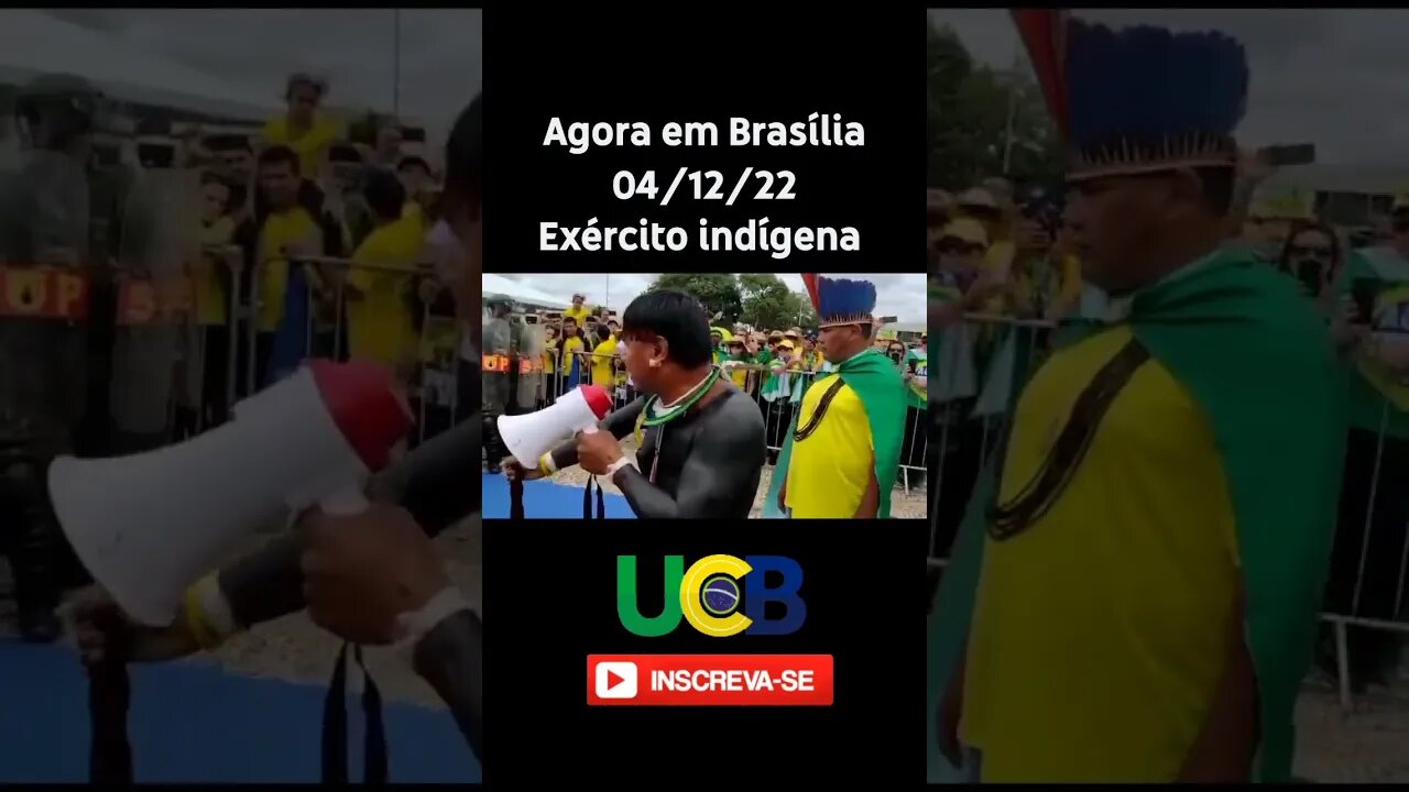 Exército indígena tomou BRASÍLIA HOJE. #shorts #indios #noticias