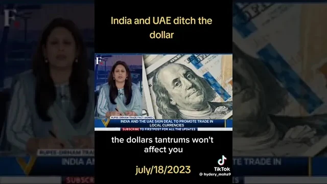 #India & #UAE Ditch #USD #US #dollar #USA #Arab #Indian #rupee #politics