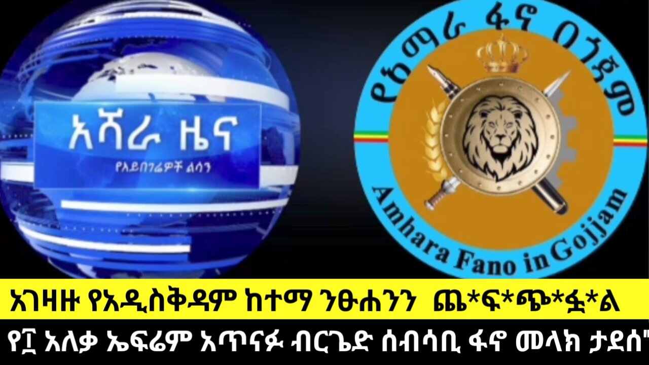 አገዛዙ የአዲስቅዳም ከተማ ንፁሐንን ጨፍጭፏል -''የ፲ አለቃ ኤፍሬም አጥናፉ ብርጌድ ሰብሳቢ ፋኖ መላክ ታደሰ''