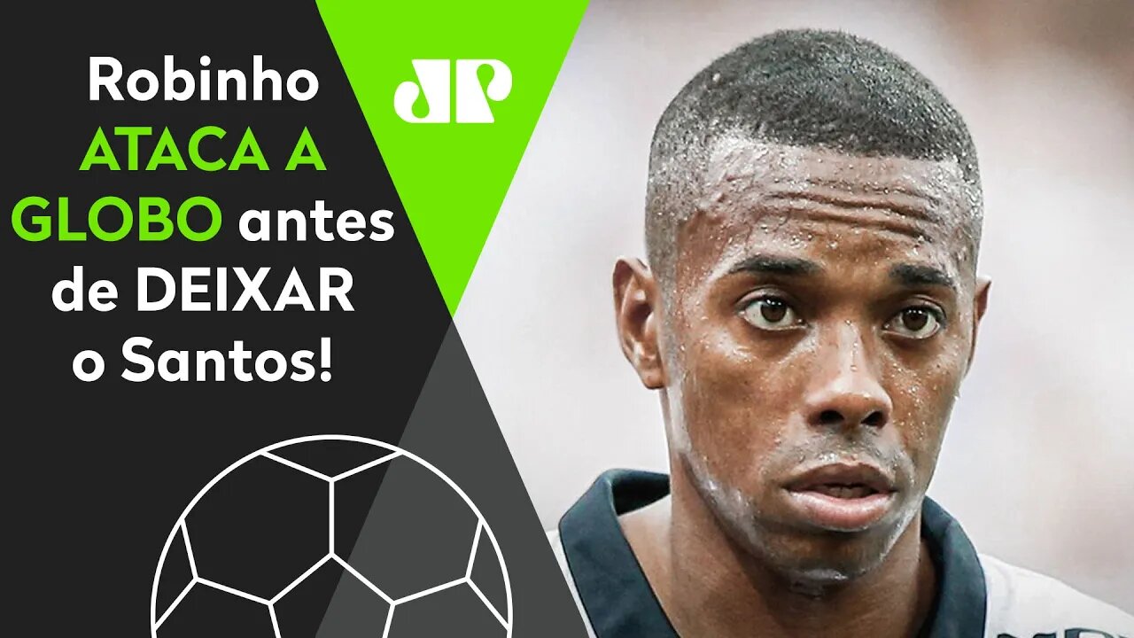 ÁUDIO VAZADO! Robinho ATACA a Globo antes de SUSPENDER contrato com o Santos!