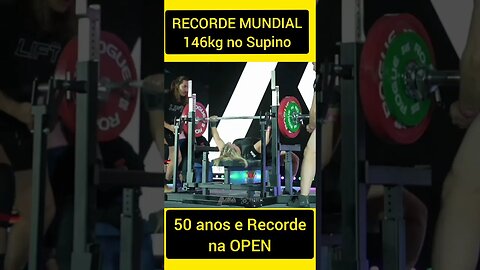 RECORDE MUNDIAL no Supino de 146kg de Jennifer Thompson (49kg)