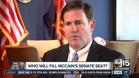 Who will replace Senator McCain?