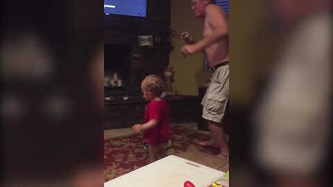 Little Boy only Dances when He has the Spotlight