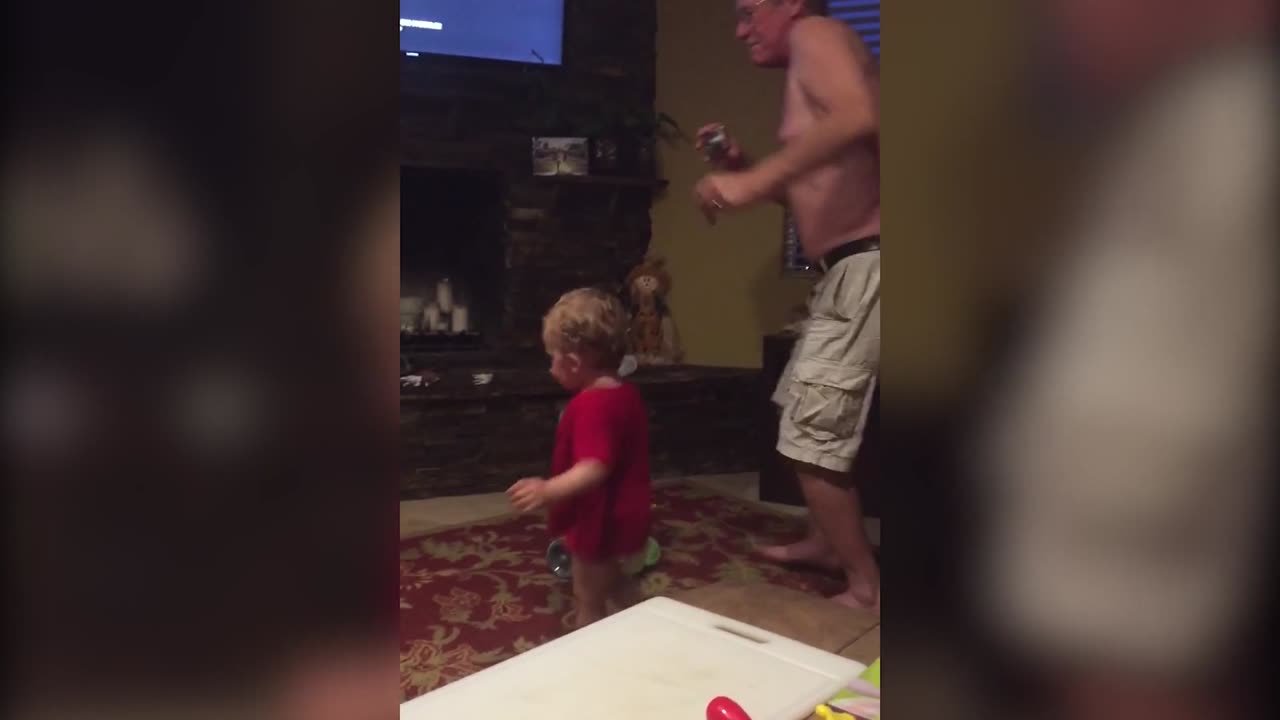 Little Boy only Dances when He has the Spotlight