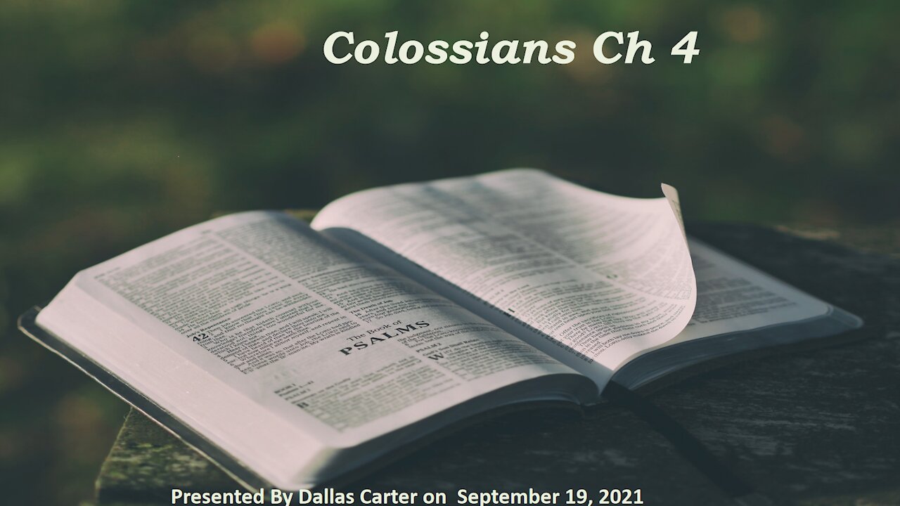 Col 4 | New Covenant Church of the Apostles