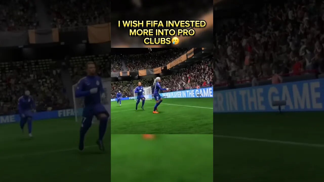 I wish FIFA invested more into Pro Clubs