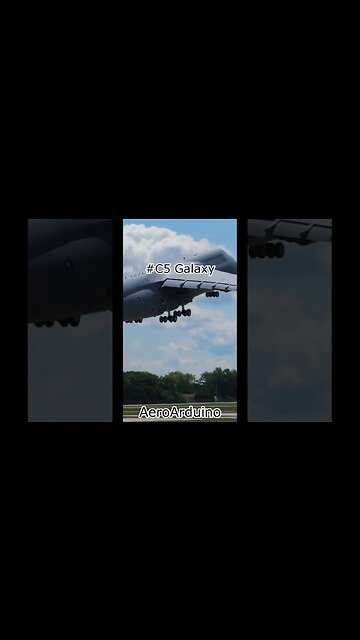 Couldn't Believe Giant #C5 Galaxy Takeoff Over My Head #Aviation #Fly #AeroArduino