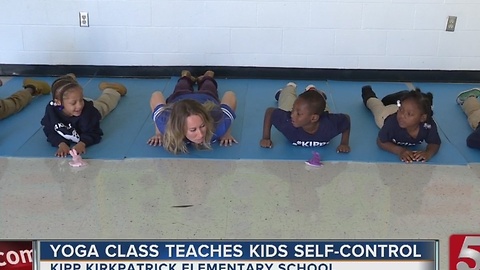 Yoga Class Teaching Students Self-Control