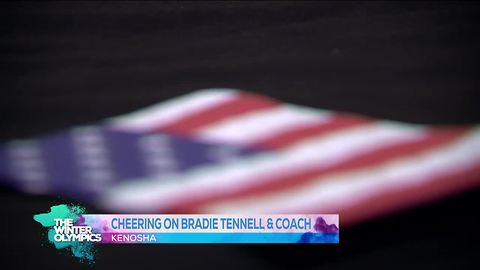 Cheering on Bradie Tennell & Coach