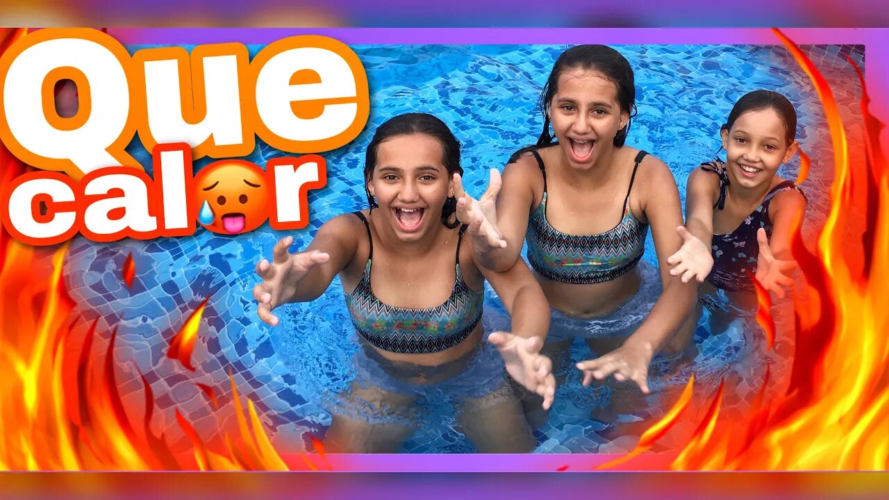 DESAFIO da PISCINA | que calor é esse 🥵🥵🥵