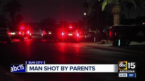Valley man shot by parents