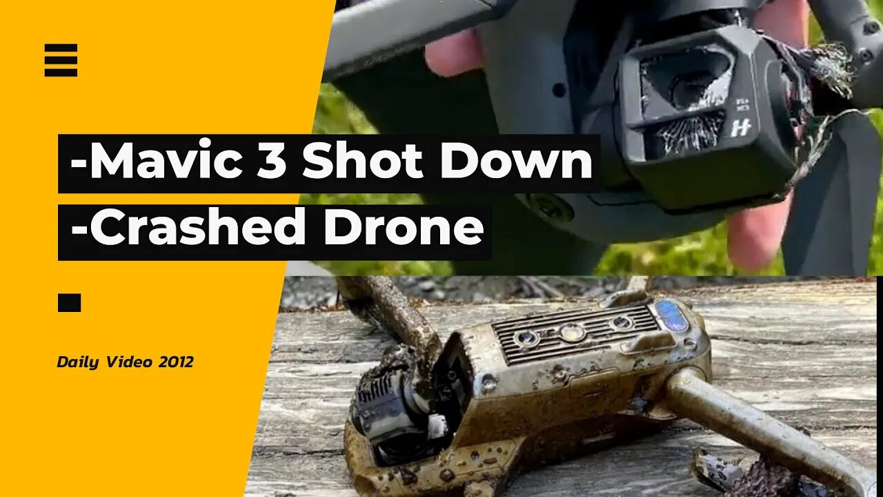 Mavic 3 Drone Shot At Crime, Trying to Reunite A Crashed Drone