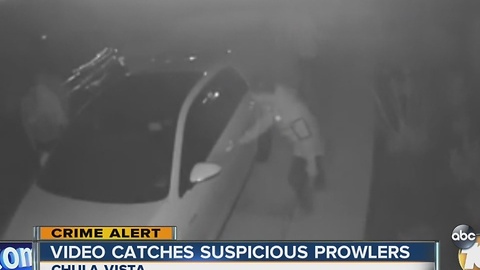 Surveillance cameras catch suspicious prowlers in Chula Vista