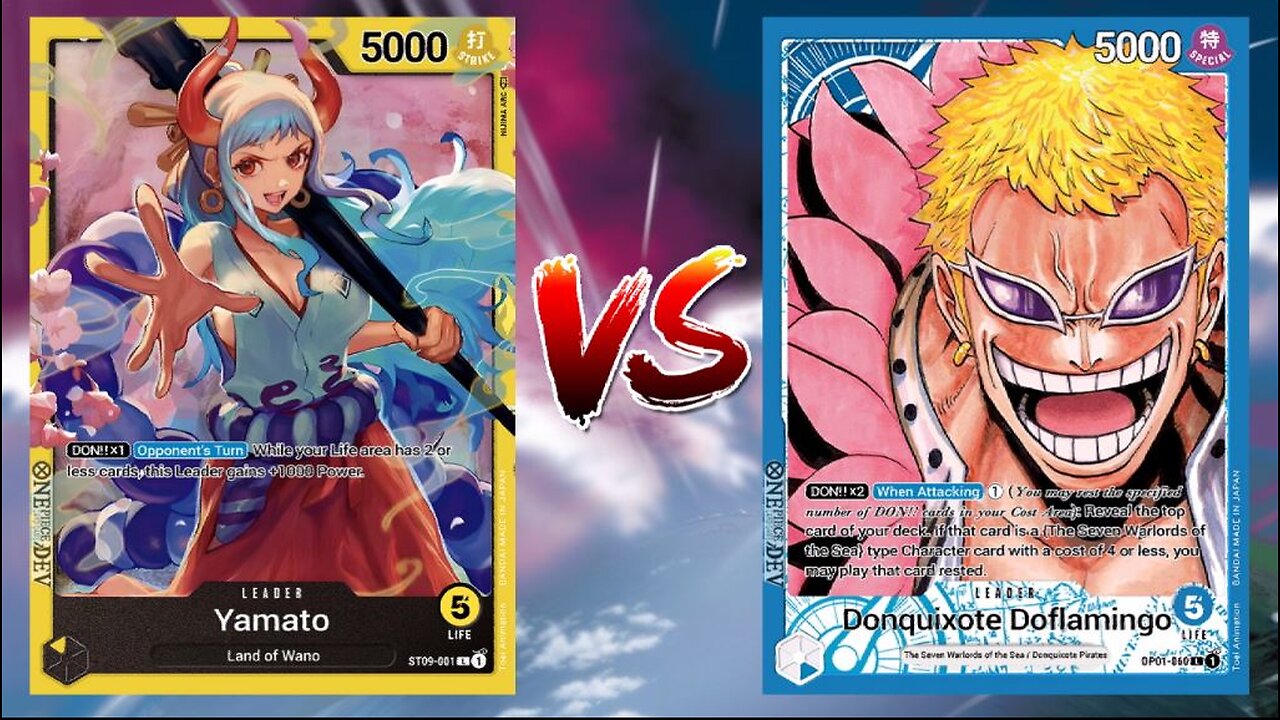 One Piece TCG Yamato Big Mom VS Donquixote Doflamingo!!