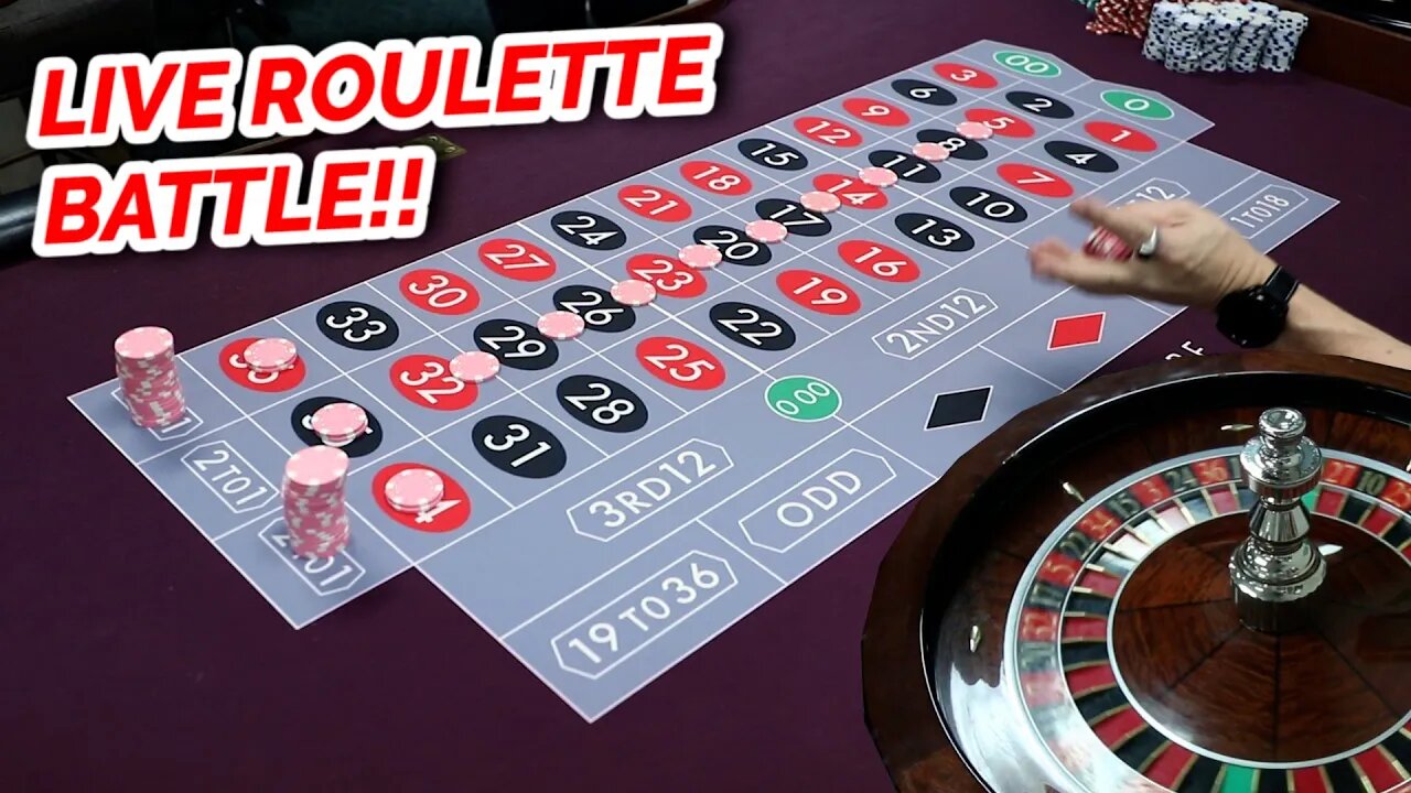 LIVE ROULETTE BATTLE - Alex Vs. David #3