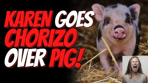 Karen Goes Ham After Seeing Giant Pig Eating Landscaping & She Let’s the Pet Owners Have It In Rant!