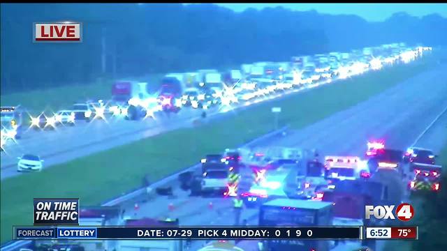 Fatal crash closes all northbound lanes of I-75 in North Port