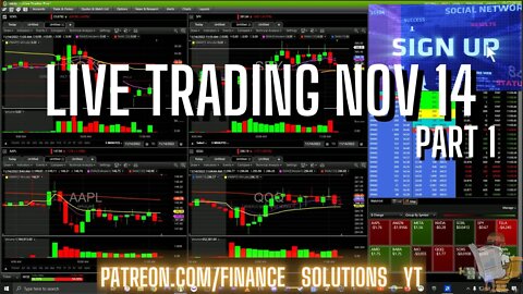 CHANGE YOUR LIFE & HUSTLE EVERYDAY FINANCE SOLUTIONS LIVE TRADING NOV 14 #1
