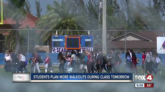 Students plan more walkouts during class Wednesday