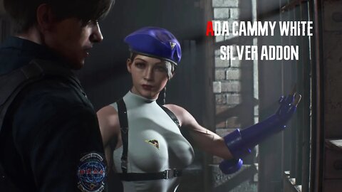 Resident Evil 2 Remake Claire Cammy White Silver addon outfit mod