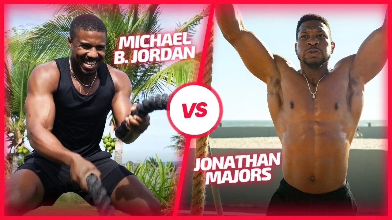 Reagindo ao TREINO de MICHAEL B JORDAN x JONATHAN MAJORS para CREED 3🏋 Qual Treino foi Melhor?