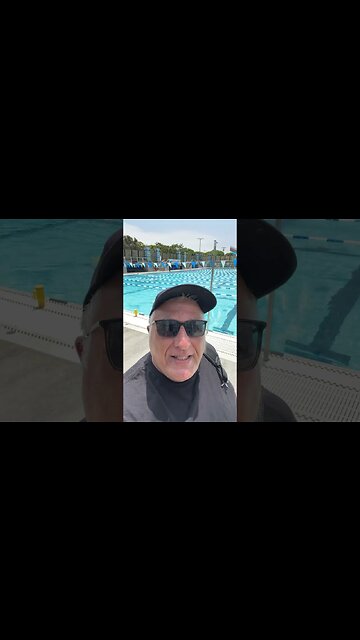 Snuck out for a late morning swim workout