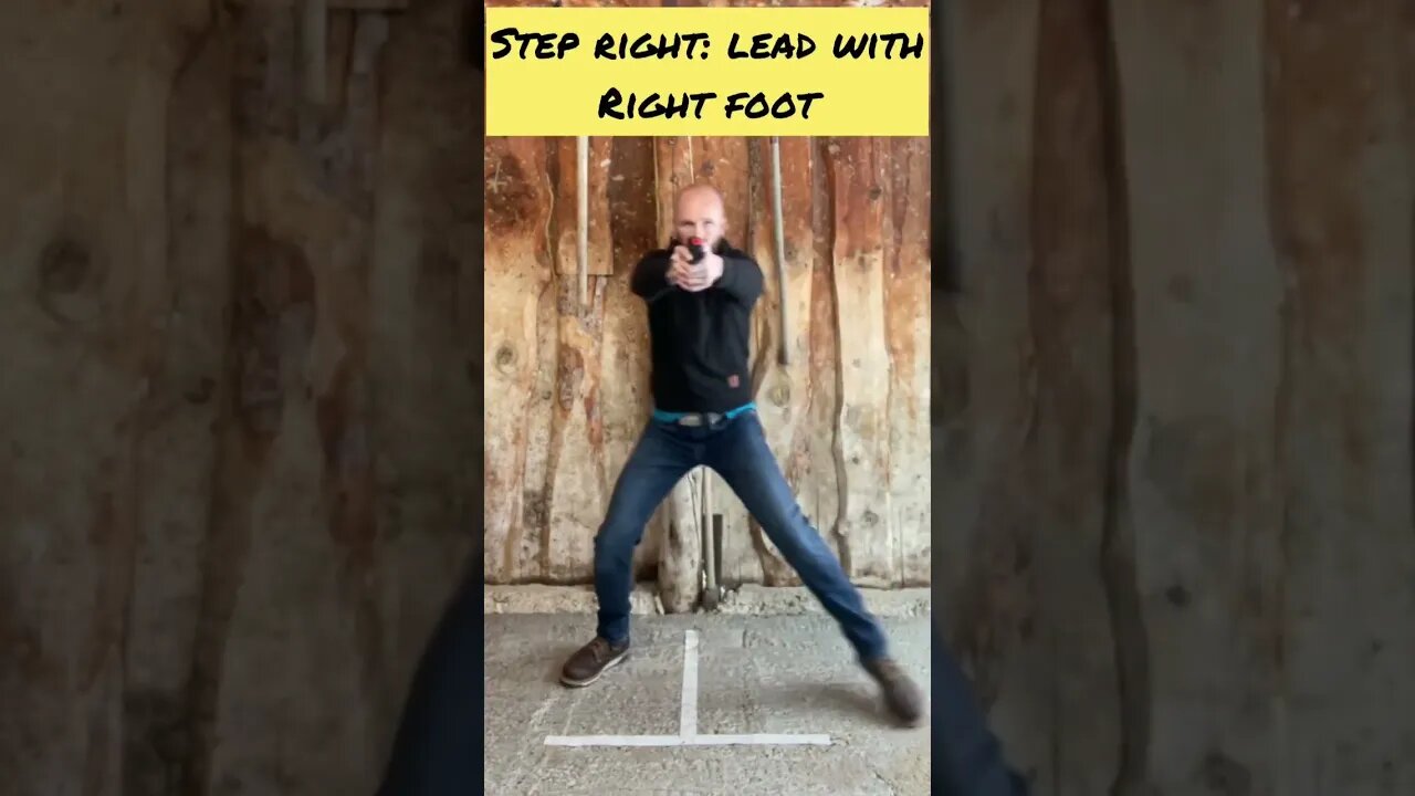 1 min: FIGHTING STANCE daily drill from home. Control recoil and be ready to fight!