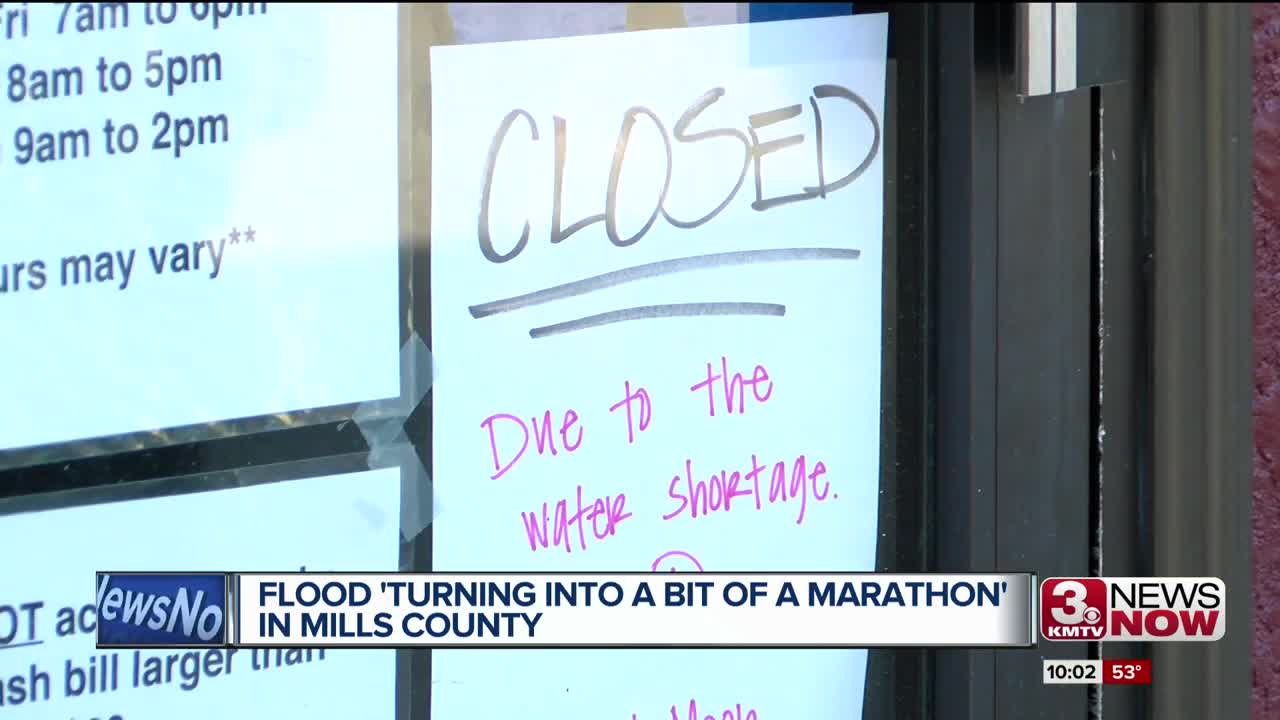 Flood 'turning into a bit of a marathon' in Mills County
