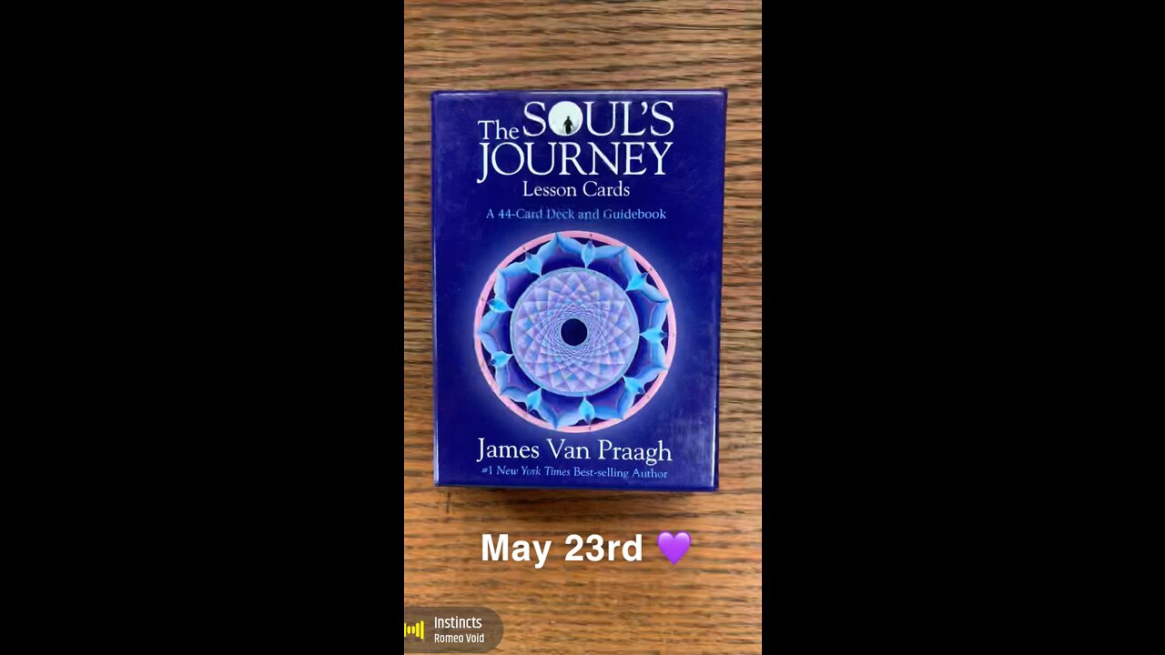 May 23rd oracle card: instincts